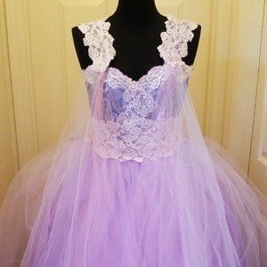 "MARY" Lavender Wedding Ballgown Set